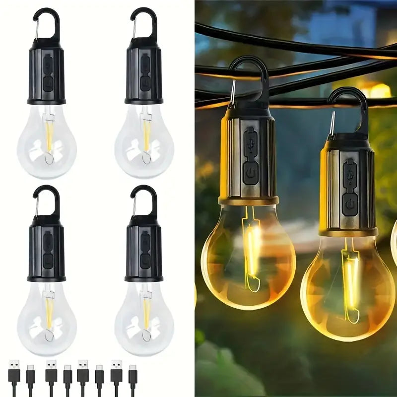 Hanging Rechargeable camping Bulb | For Camping, Hiking, Backpacking & Emergency Outage