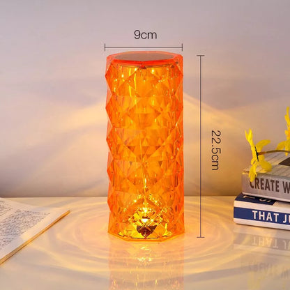 TOUCHING CONTROL ROSE CRYSTAL LAMP