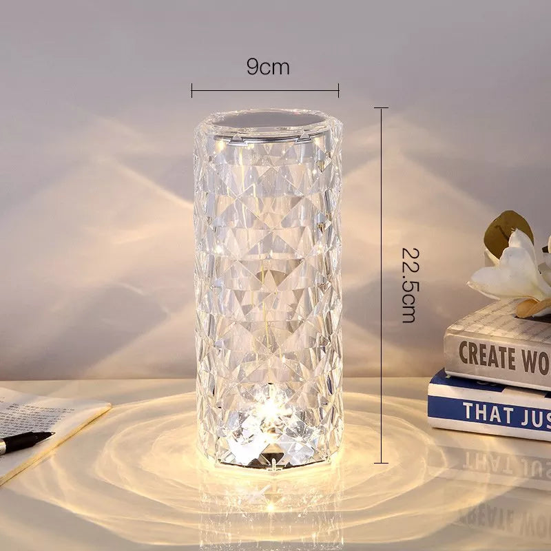 TOUCHING CONTROL ROSE CRYSTAL LAMP